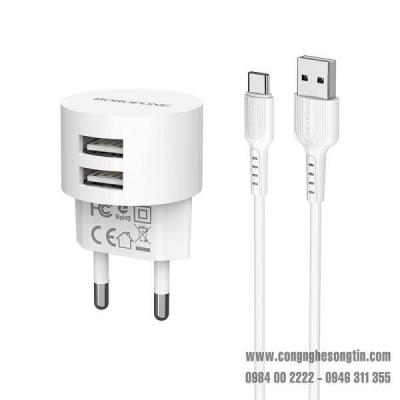 Bộ Cóc Cáp Sạc BOROFONE BA23A, BA-23A - Cổng Type C