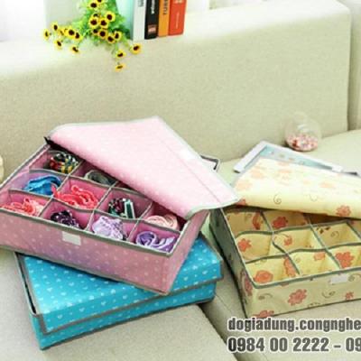 Hộp Đựng Đồ Lót 16 Ngăn 2 Lớp