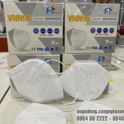 Khẩu trang VNN95 5 lớp kháng khuẩn (10 cái/hộp)
