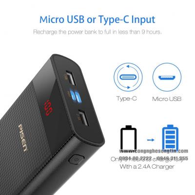 PISEN Pin Sạc Dự Phòng Power Cube 20000mAh TS-D221