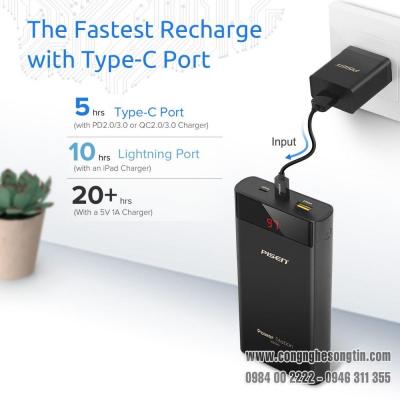 PISEN Pin Sạc Dự Phòng Power Station 20100mAh TS-D235 - Sạc Nhanh 3.0 Type C