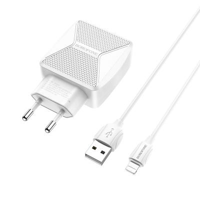 Bộ Cóc Cáp Sạc BA45A Borofone 2.4A Cổng Lighting