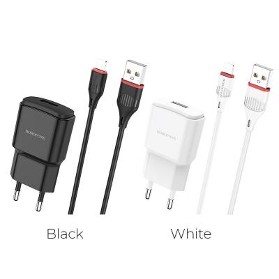 Bộ cóc cáp sạc BA48A Borofone cổng Lightning Chuẩn EU