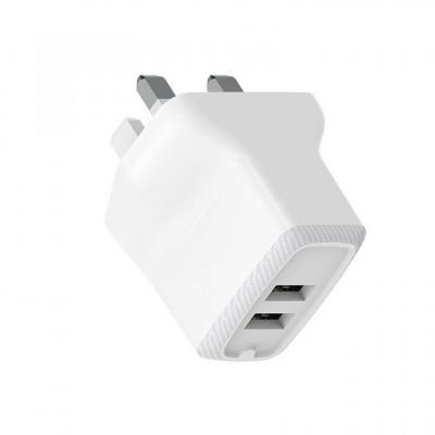 Cóc Sạc BA3B Borofone - 2 Cổng USB - chuẩn Ezplug UK