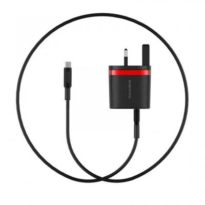 Bộ Cóc Cáp Sạc ​BA7B Borofone - 2 Cổng USB - Cổng Micro-USB chuẩn UK
