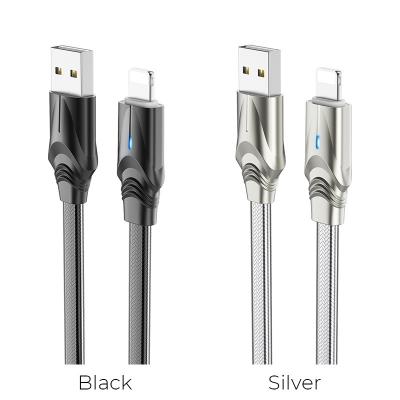Cáp Sạc Truyền Dữ Liệu BOROFONE BU12, Có Đèn Led Báo Sạc, 1.2m Cổng Lightning