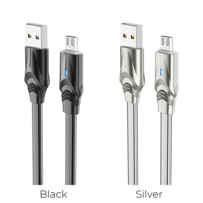 Cáp Sạc Truyền Dữ Liệu BOROFONE BU12, Có Đèn Led Báo Sạc, 1.2m Cổng Micro