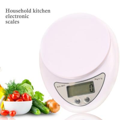 Cân Tiểu Ly Điện Tử 5kg Để Bàn Nhà Bếp Màn Hình LCD