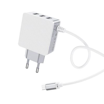 Cóc sạc kèm dây sạc cổng Micro-USB BA42A Borofone (EU plug)