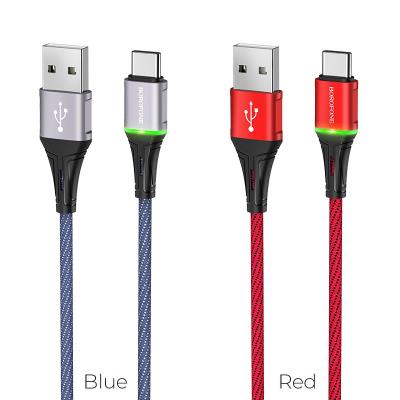 Dây cáp sạc đèn Led nhiều màu BU25 Borofone cổng USB-C, Type-C