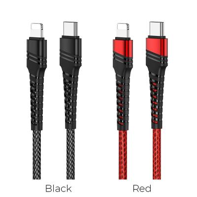 Dây cáp sạc nhanh truyền dữ liệu BU21 Borofone cổng Lightning, 1.2m