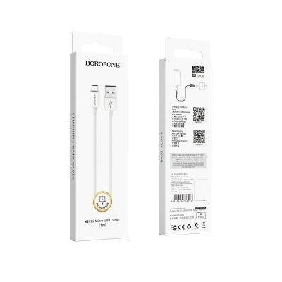 Dây cáp sạc truyền dữ liệu BX22 Borofone cổng Micro, 1m