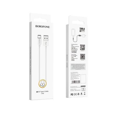 Dây cáp sạc truyền dữ liệu BX22 Borofone cổng Type-C, 1m