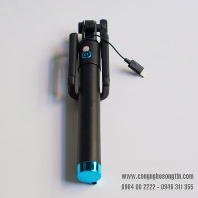 Gậy Chụp Hình Tự Sướng Xi Sắt Đen - Dành Cho Iphone 5/6/7