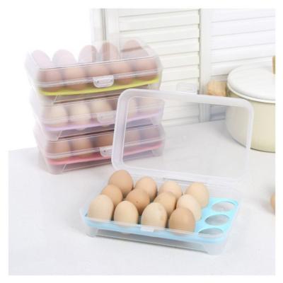 Hộp Nhựa Đựng Trứng Trong Suốt 15 Ô Có Nắp Đậy