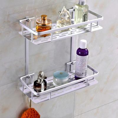 Kệ Nhà Tắm 2 Tầng Chữ Nhật Hợp Kim Nhôm