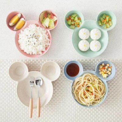 Khay Ăn Dặm Lúa Mạch Cho Bé Hình Chuột Mickey