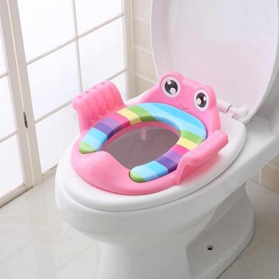 Miếng Lót Thu Gọn Bồn Cầu Có Tay Vịn Cho Bé