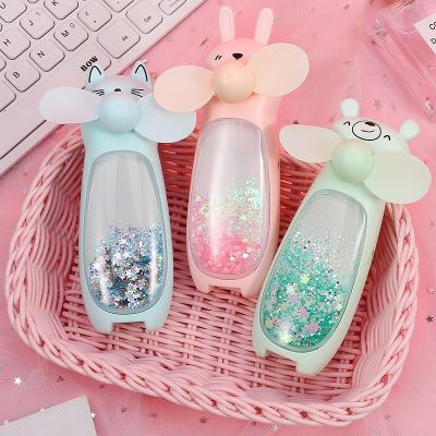 Quạt Hình Thú Mini Có Đèn Led 2in1