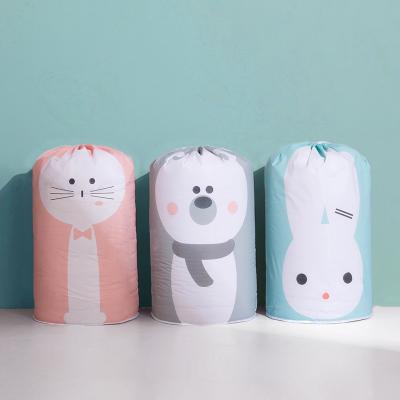 Túi Rút Đựng Quần Áo, Chăn, Ga, Gối, Mền Cuộn Hình Hoạt Hình