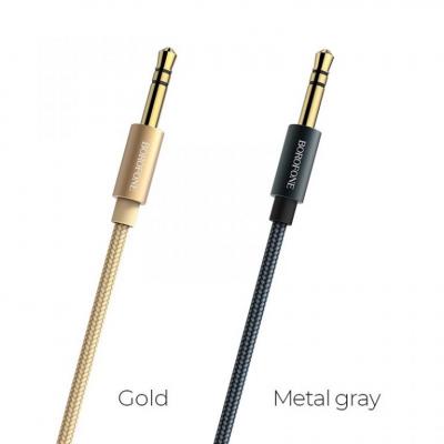 Cáp Audio AUX BOROFONE BL3 Chuyển Jack 3.5mm sang Jack 3.5 mm, 1m, truyền tải chống mất dữ liệu