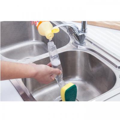 Combo 2 Dụng Cụ Chà Rửa Kèm Bình Đựng Xà Phòng
