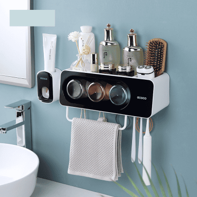Kệ Cài Bàn Chải Đánh Răng Ecoco 3 cốc màu