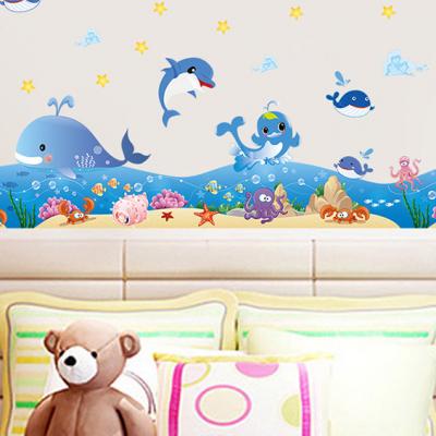 Decal Chân Tường Cá Heo