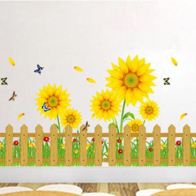 Decal Chân Tường Hoa Hướng Dương