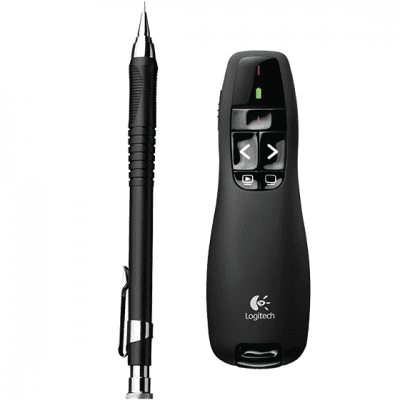 Bút chỉ laser trình chiếu 4 trong 1 Logitech R400