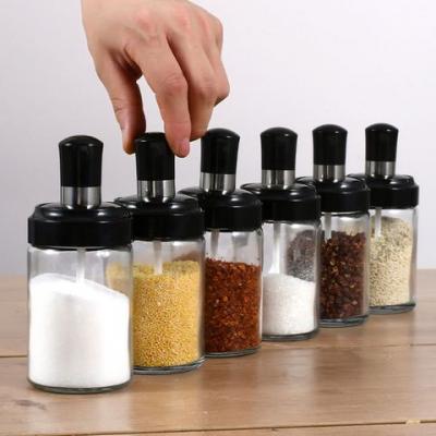 Lọ Thủy Tinh Đựng Gia Vị Kèm Muỗng