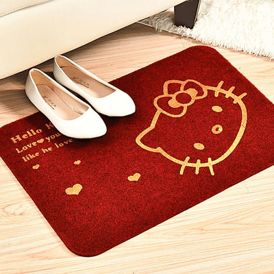 Thảm Lau Chân Mèo Hello Kitty Siêu Thấm Nước 40x60cm