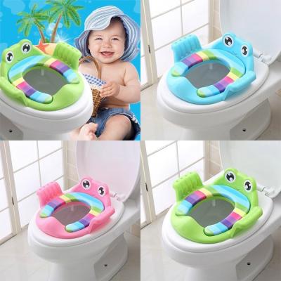 Miếng Lót Thu Gọn Bồn Cầu Có Tay Vịn Cho Bé