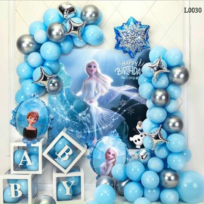 Bộ Bong Bóng Sinh Nhật Elsa (Kèm bơm tay)