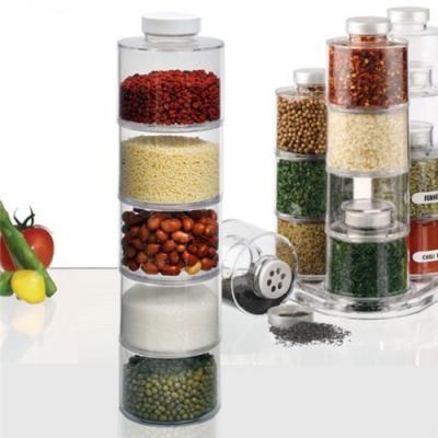 Kệ Đựng Gia Vị 5 Tầng Trong Suốt