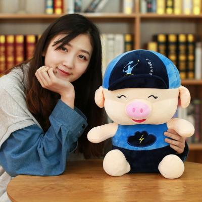 Heo bông đội nón 30cm