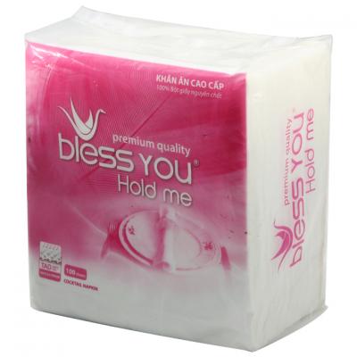 Khăn ăn vuông Bless you 33x33cm 100 tờ (48 xấp/ thùng)