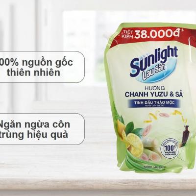 Nước lau sàn Sunlight Sả chanh 3,4kg