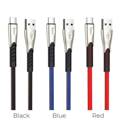 Hoco - Dây Cáp Sạc Nhanh U48 Cổng Type C - Bọc Vải Thời Trang - 120cm