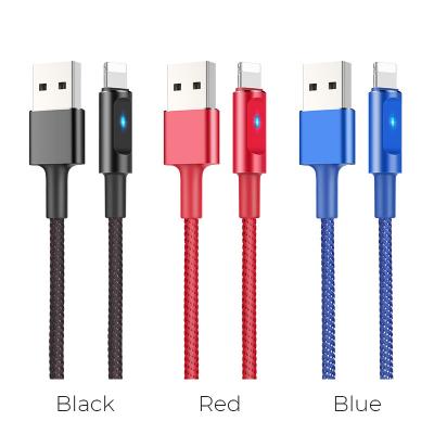 Hoco - Dây Cáp Sạc Nhanh Tự Ngắt U47 Cổng Lightning Có Đèn Led - 120cm