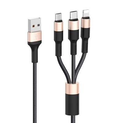 Hoco - Dây Cáp Sạc X26 3 in 1 - Cổng Micro - Cổng Lightning - Cổng Type C - 1m
