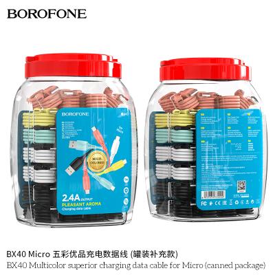 Cáp Sạc Truyền Dữ Liệu BOROFONE BX40 Multicolor superior Cổng Micro 1m