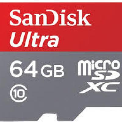 Sandisk - Thẻ nhớ TF Sandisk 80mb/s - 64GB