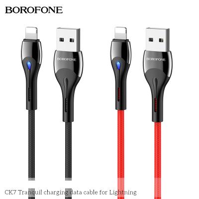 Dây Cáp Sạc Có Đèn Led Báo Sạc CK7 BOROFONE Cổng Lightning 1.2m