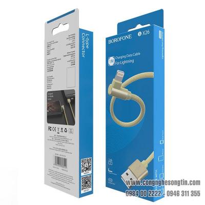 Dây Cáp Sạc BOROFONE BX26, BX-26 - Cổng Lightning 1m