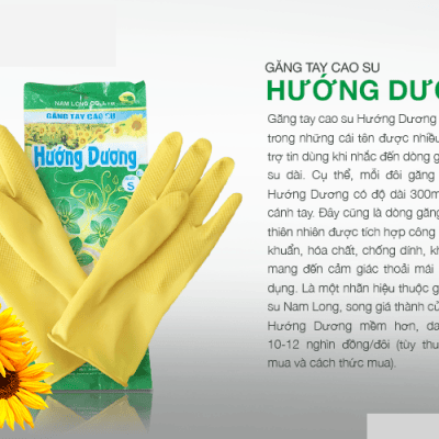 Găng Tay Cao Su Hướng Dương