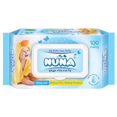 Khăn ướt NuNa không mùi 100 tờ