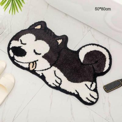Thảm hình chó Husky 50x80cm