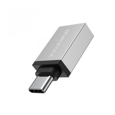 Đầu Cáp Chuyển OTG BOROFONE BV3 USB-A Sang Type-C, USB 3.0