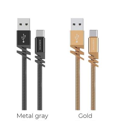 Dây Cáp Sạc Thép Không Gỉ BX27 Borofone Cổng Type C